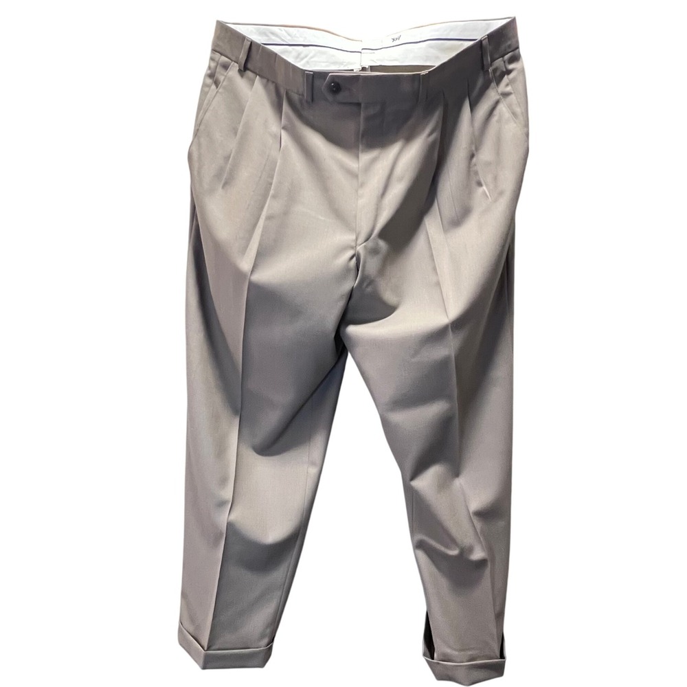 Polo University by Ralph Lauren Tan Pants‎ Pleated Cuffed Mens Size 36X30